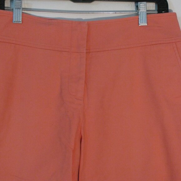 Eric Casual Cropped Pants Size 4 Capri Wide Leg Cotton Blend - Picture 2 of 6